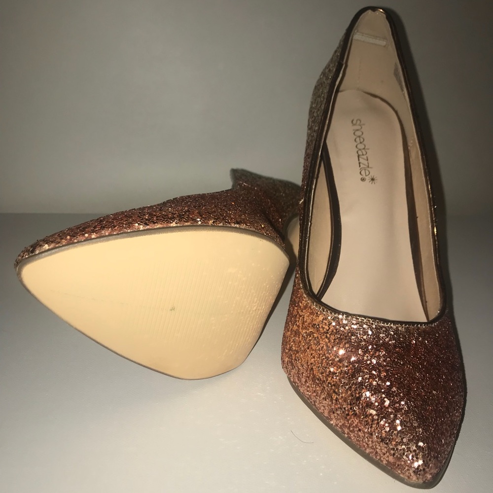 Shoe dazzle teagan sz10 ombré gold to rose gold